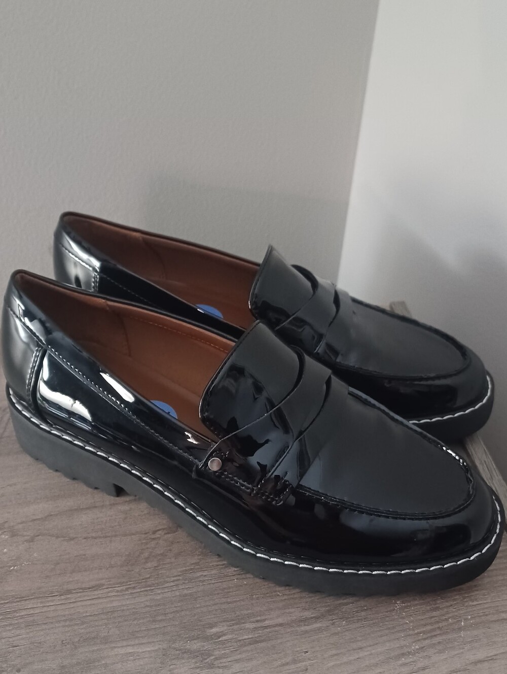 Franco Sarto Round Toe Penny Loafers Sz 7.5